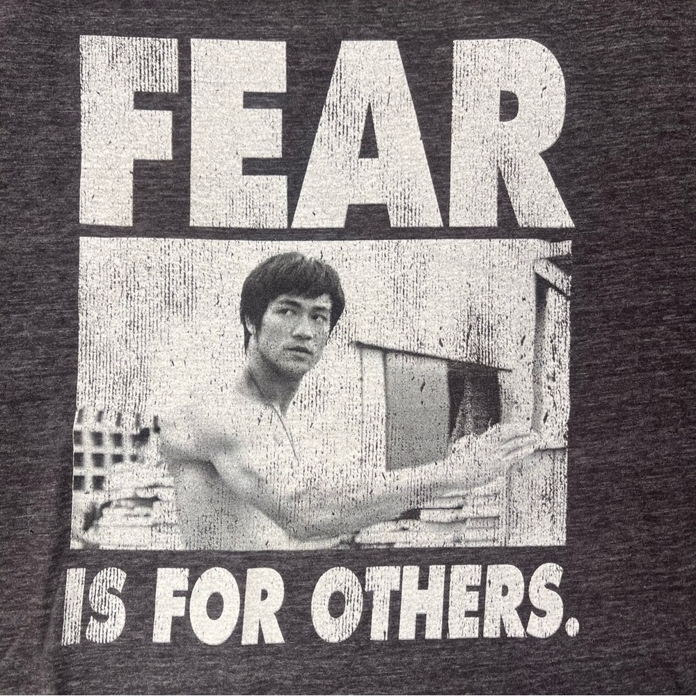 Bruce Lee Charcoal Graphic T-Shirt for Men